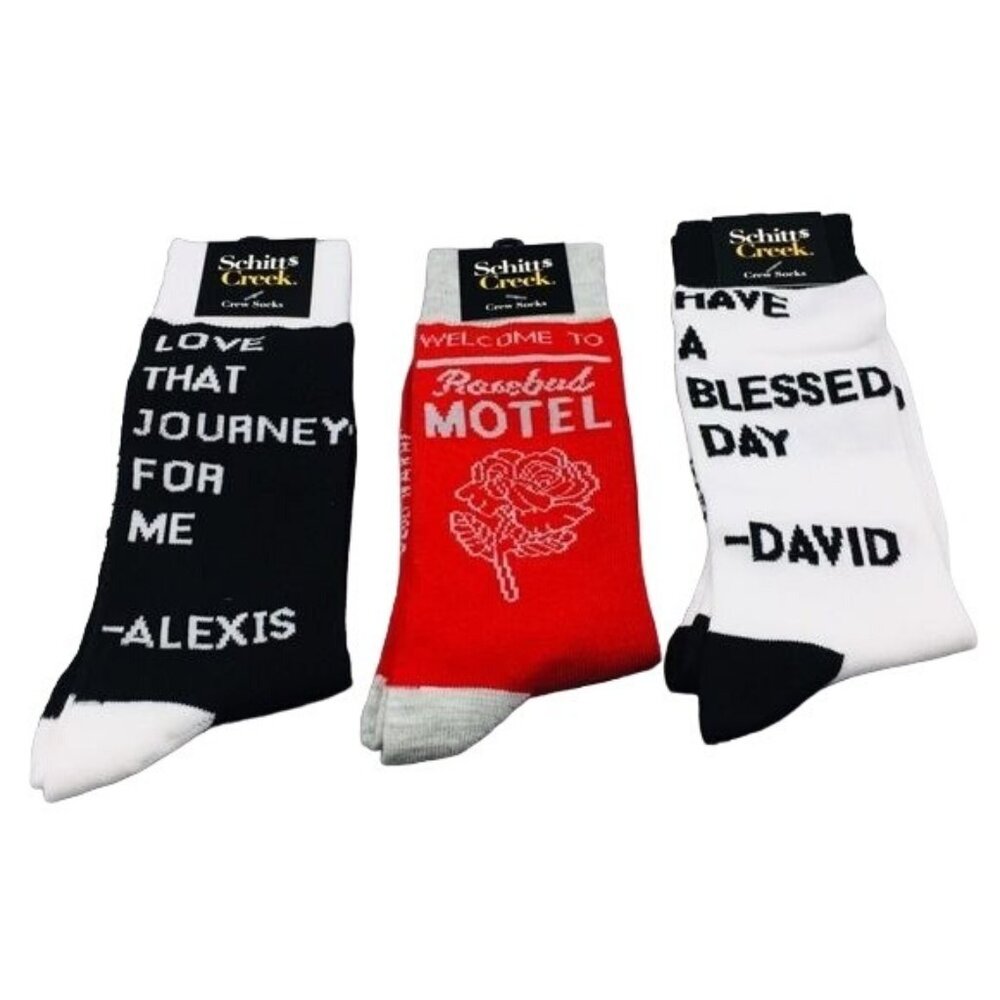 Schitt$ Creek Men’s Crew Socks Set of 3